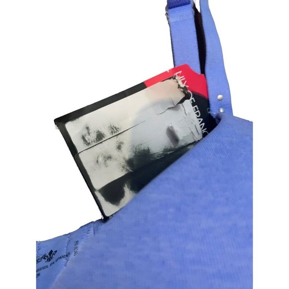 34D Lily of France Personalized Push Up Bra New Periwinkle Padded Underwire - Picture 5 of 8